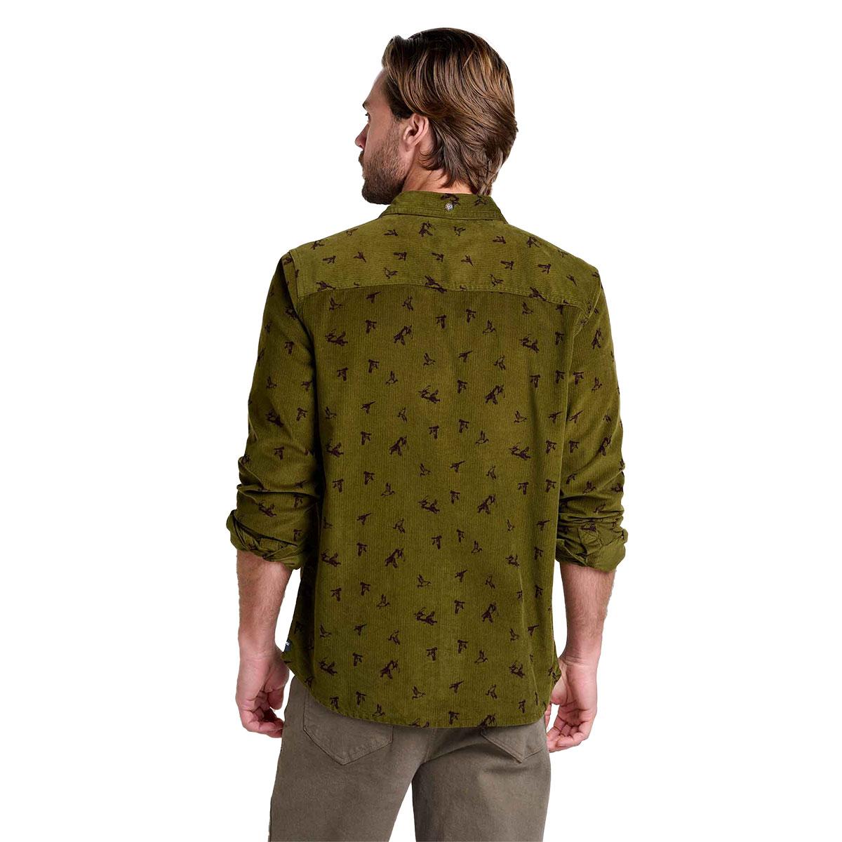 Toad&Co Scouter Cord Long Sleeve Shirt Men's in Fir Bird Print